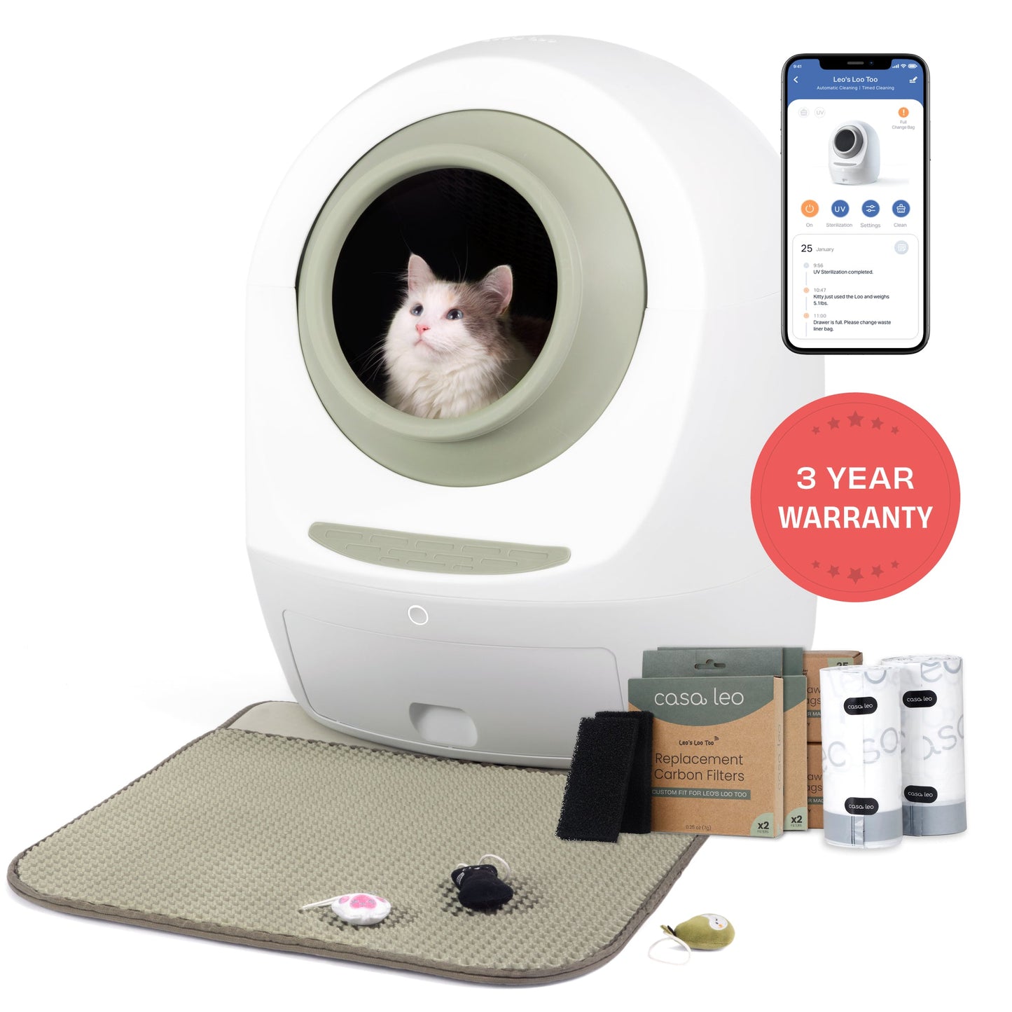 Leo's Loo Too Super Starter Bundle + 3 Year Warranty - Casa Leo