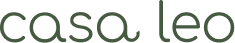 casa leo logo dark green
