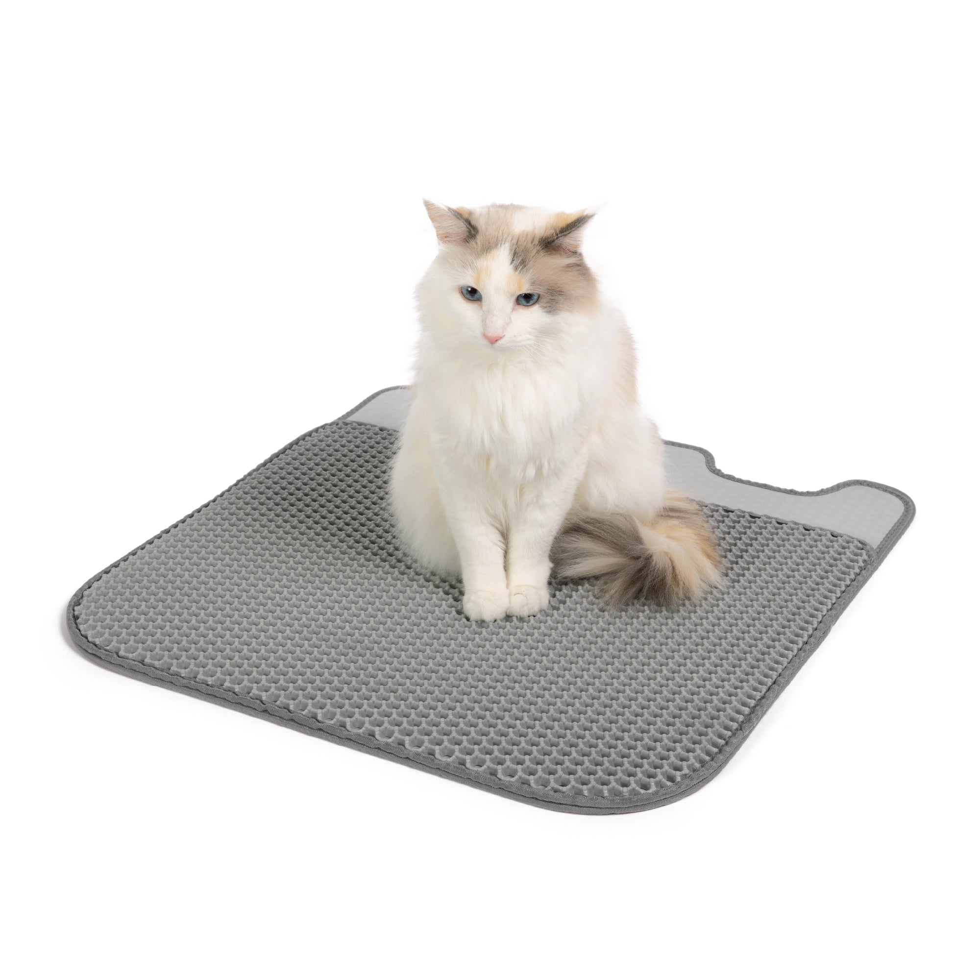Messy Cats Silicone Litter Mat Grey